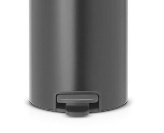 Lixeira New Icon Brabantia Inox com Preto 5 Litros