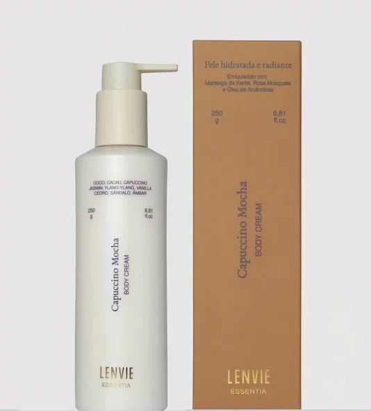 Loção Hidratante Corporal Essentia Lenvie Capuccino Mocha 250 ml