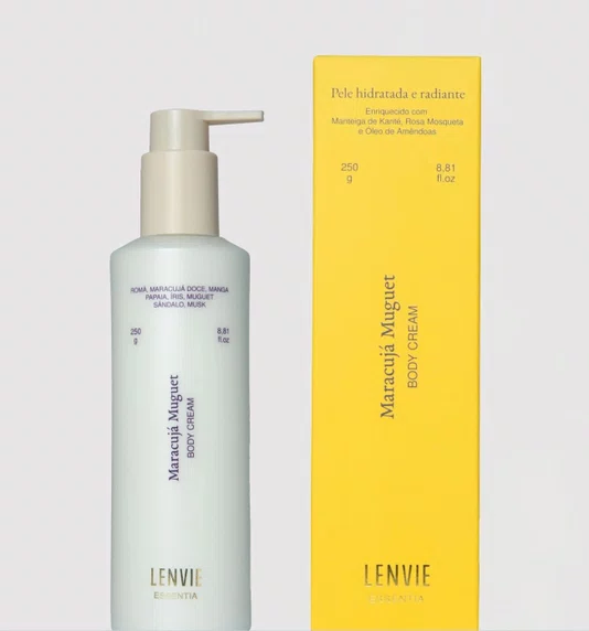 Loção Hidratante Corporal Essentia Lenvie Maracujá Muguet 250 ml