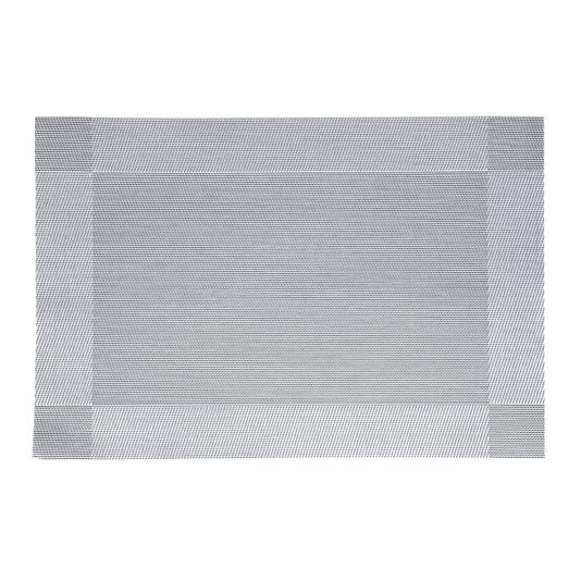 Lugar Americano de PVC Royal Decor Prateado 30x45 cm