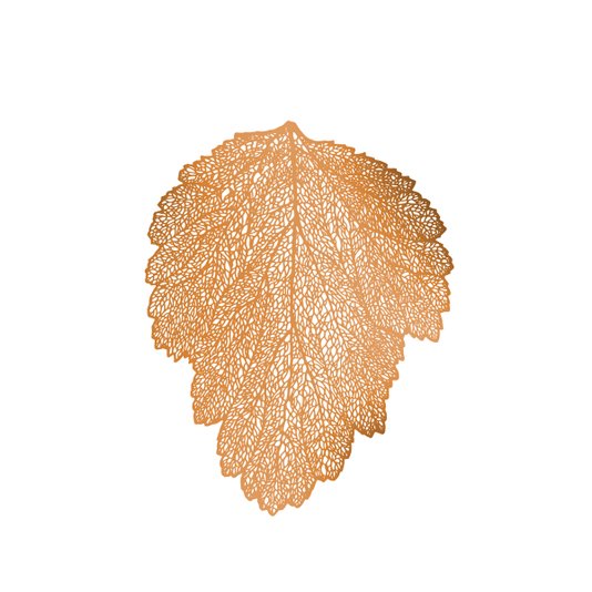 Lugar Americano PVC Leaf Rojemac Rose Gold 48 cm