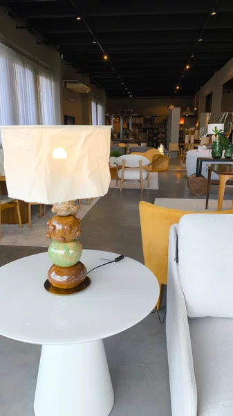 Luminária Georgia com Cúpula Linho