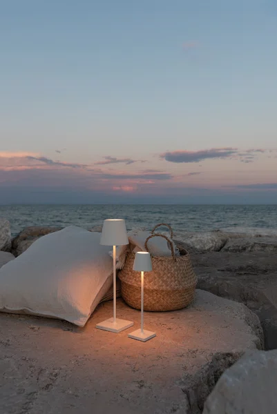 Luminária Recarregável Poldina Micro Zafferano Itália Areia