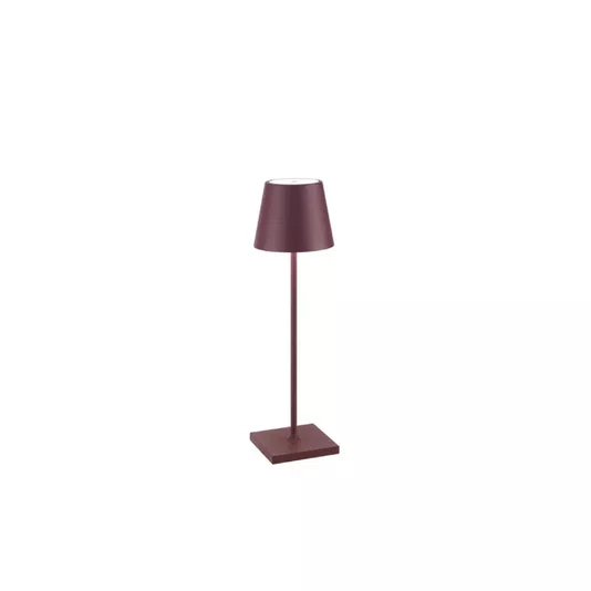 Luminária Recarregável Poldina Micro Zafferano Itália Bordeaux