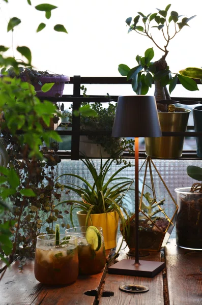 Luminária Recarregável Poldina Pro Zafferano Itália Corten