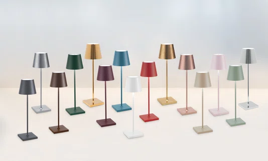 Luminária Recarregável Poldina Pro Zafferano Itália Corten