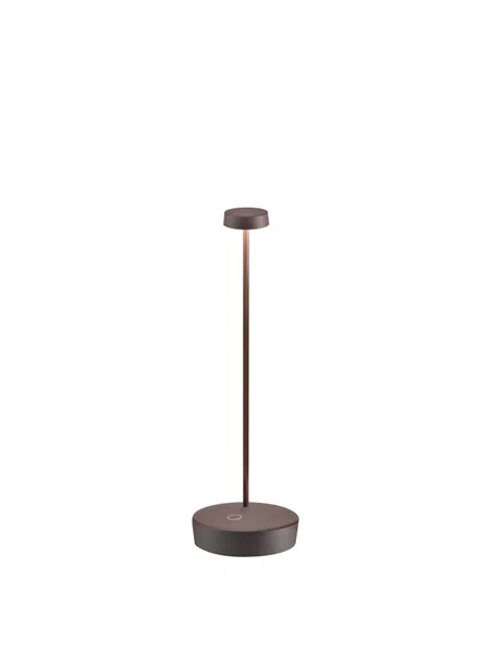 Luminária Recarregável Swap Pro com Cupula de Vidro Zafferano Itália Bronze