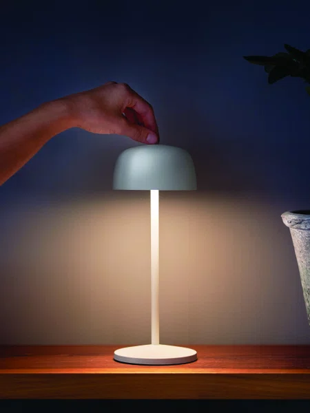 Luminária Recarregável Theta Zafferano Itália Branca