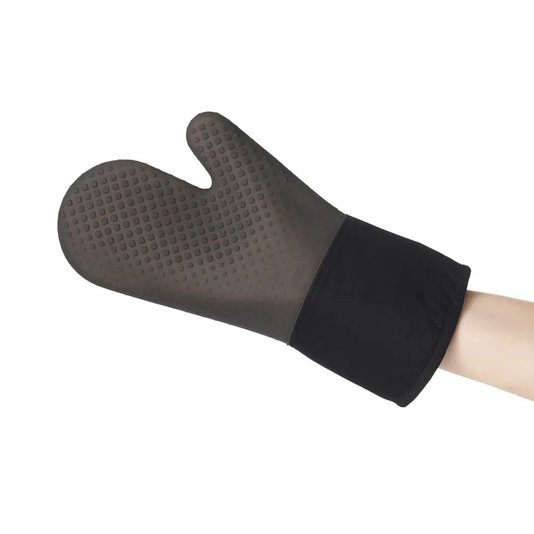 Luva de Silicone OXO Preta e Cinza 33 cm