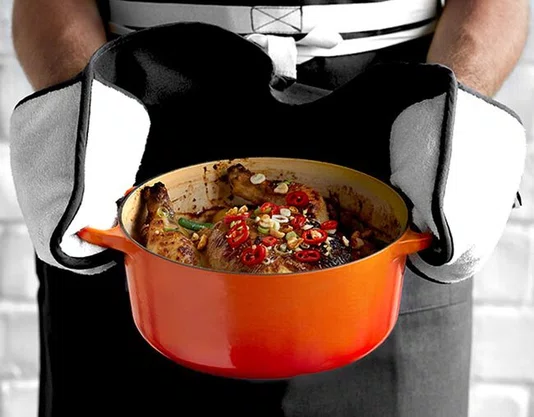 Luva Dupla para Forno Le Creuset Black Onix