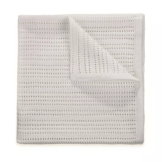 Manta Bambini Biberon Algodão Trussardi Branco 80cm x 80cm