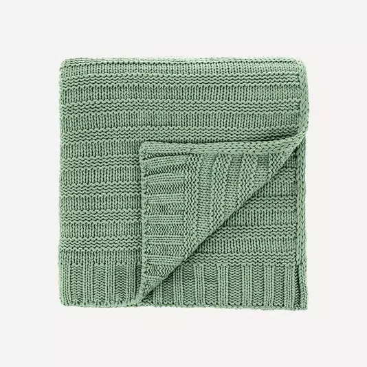Manta Elana Tricot Karsten 1,20x1,75 Salvia