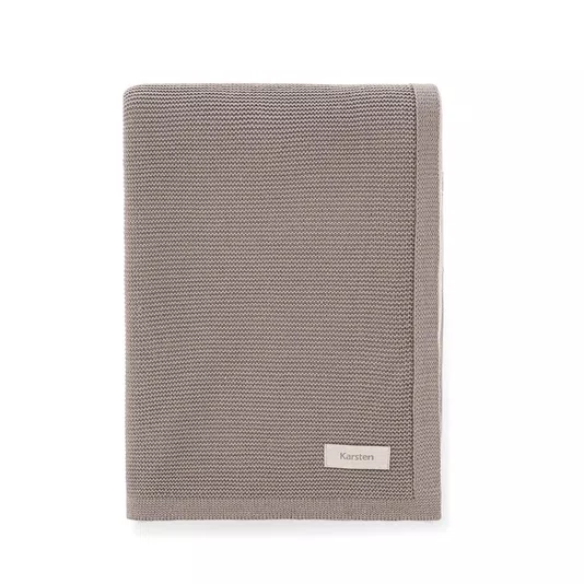 Manta George Tricot Karsten Cinza 1,20m x 1,75m