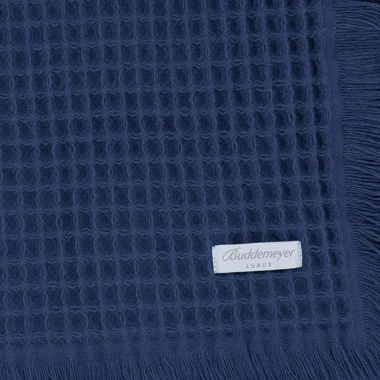 Manta Piquet III Algodão Buddemeyer Luxus Azul 150cm x 200cm