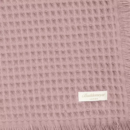 Manta Piquet III Algodão Buddemeyer Luxus Rosa Claro 150cm x 200cm