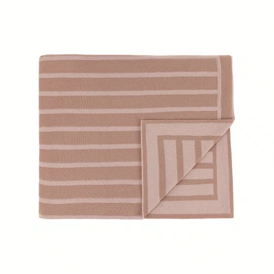 Manta Simona Tricot Trussardi Rosa e Rosa 125cm x 150cm