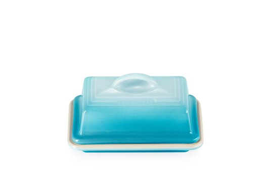 Manteigueira Le Creuset Azul Caribe 16x12cm