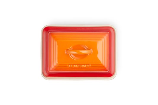 Manteigueira Le Creuset Laranja 16x12cm