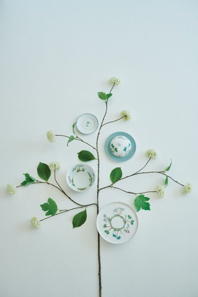 Manteigueira Dots Jolie Pip Studio Branco e Azul
