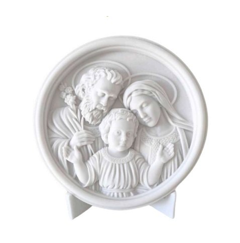 Medalha Sagrada Família com Suporte Vigore Art Decor 18cm