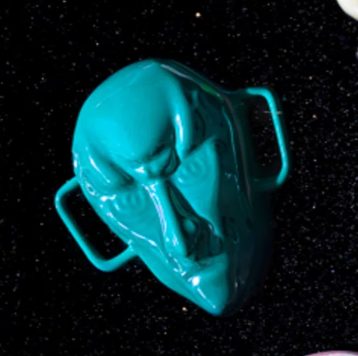 Mini Cocotte Balok Star Trek Pearlized Le Creuset Bleu Riviera