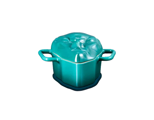 Mini Cocotte Balok Star Trek Pearlized Le Creuset Bleu Riviera