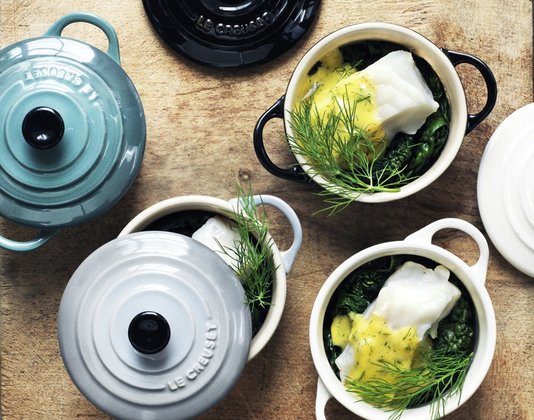 Mini Cocotte Cerâmica Le Creuset Black Onix 10 cm