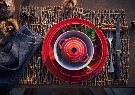 Mini Cocotte Cerâmica Le Creuset Vermelho