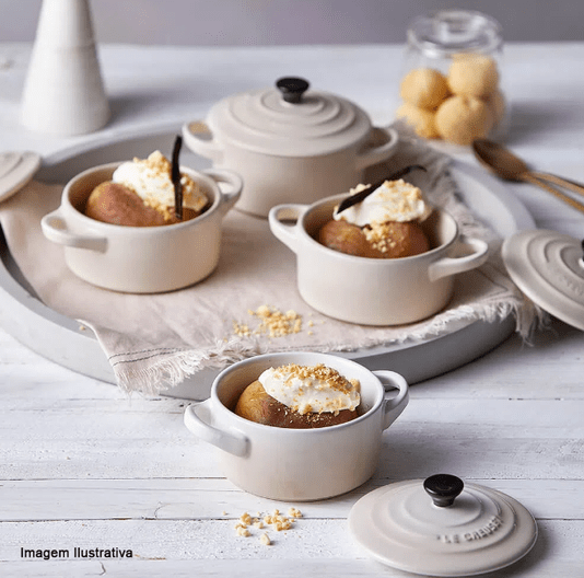 Mini Cocotte Cerâmica Meringue Le Creuset