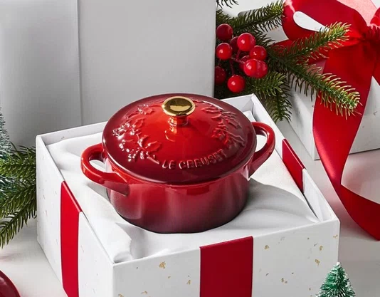 Mini Cocotte Holly Le Creuset Branco 10cm