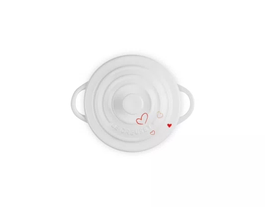 Mini Cocotte Mon Coeur Le Creuset Branco 250 ml