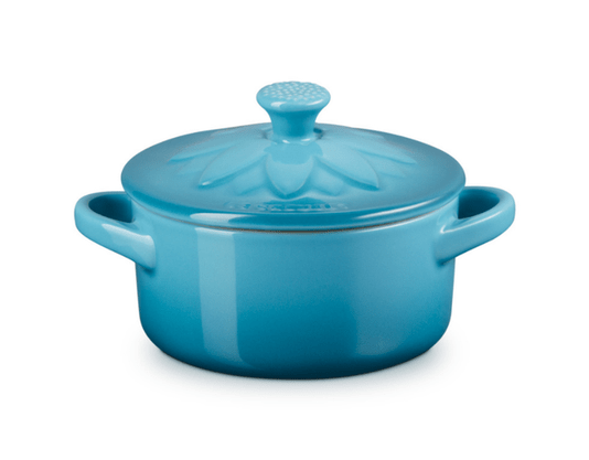 Mini Cocotte Sunflower Azul Caribe Le Creuset 250ML