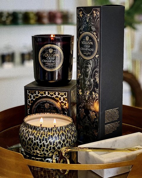 Mini Vela Lata Crisp Champagne Voluspa 25 Horas