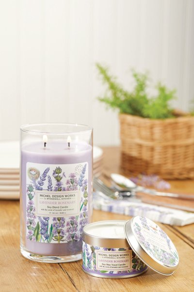 Mini Vela Lata Lavender Rosemary Michel Design 20H
