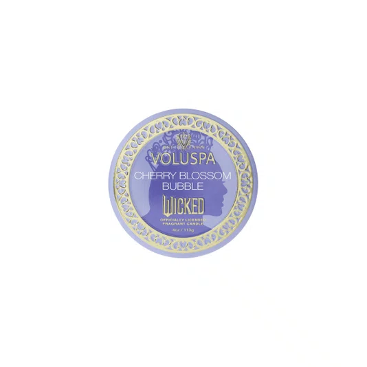 Mini Vela Lata Wicked Cherry Blossom Bubble Voluspa 25 Horas