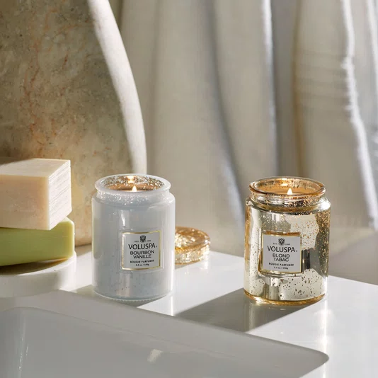 Mini Vela Pote de Vidro Bournon Vanille Voluspa 50 Horas