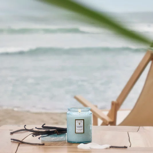 Mini Vela Pote Vidro California Summers Voluspa 50 Horas