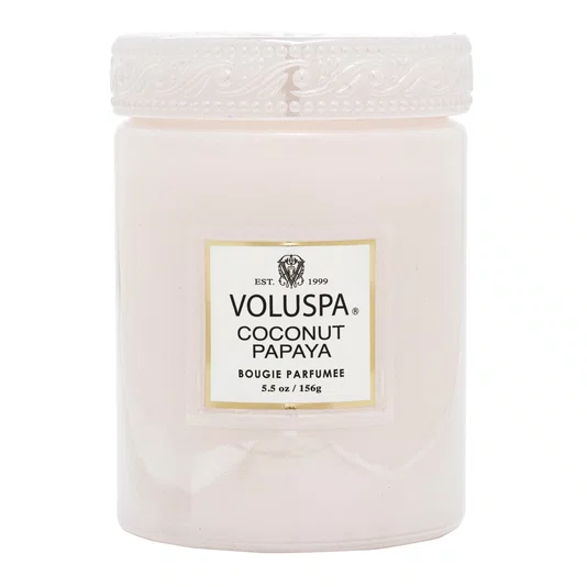 Mini Vela Pote Vidro Coconut Papaya Voluspa 50 Horas