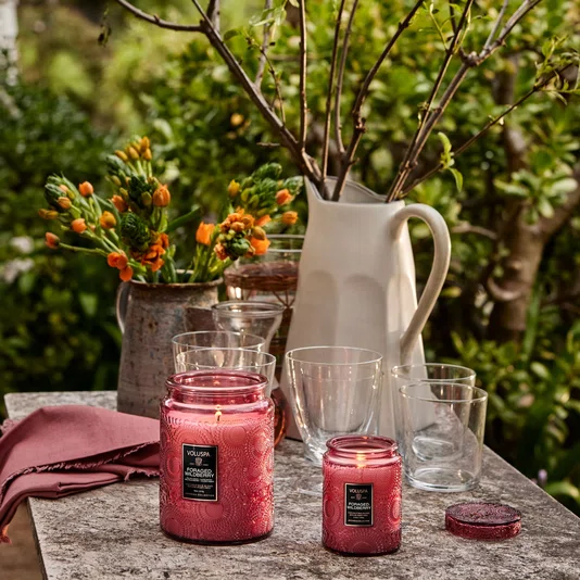 Mini Vela Pote Vidro Foraged Wildberry Voluspa 50 Horas