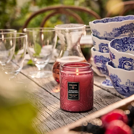 Mini Vela Pote Vidro Foraged Wildberry Voluspa 50 Horas