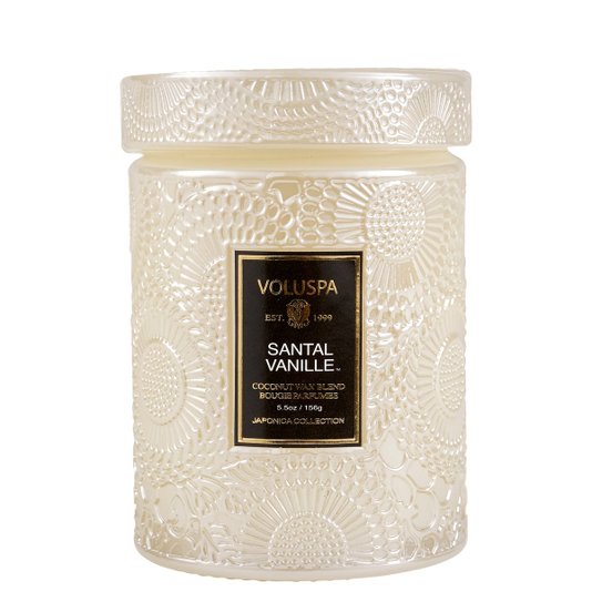 Mini Vela Pote Vidro Santal Vanille Voluspa 50 Horas