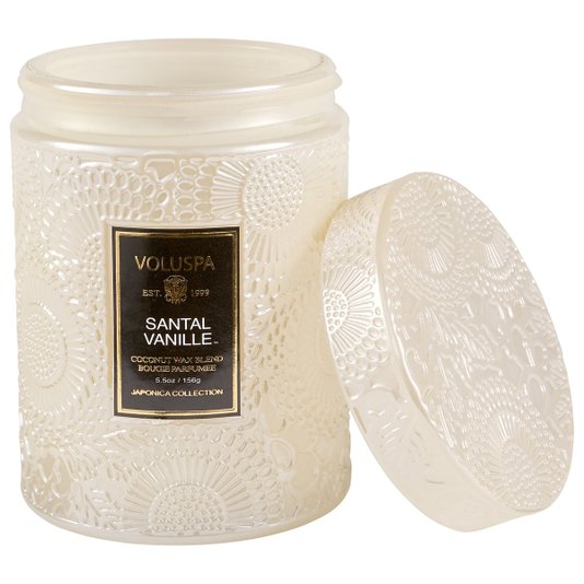 Mini Vela Pote Vidro Santal Vanille Voluspa 50 Horas