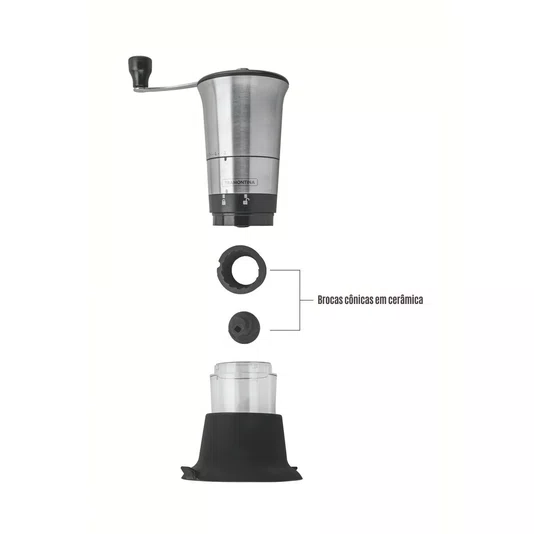 Moedor Para Café Realce Aço Inox Tramontina
