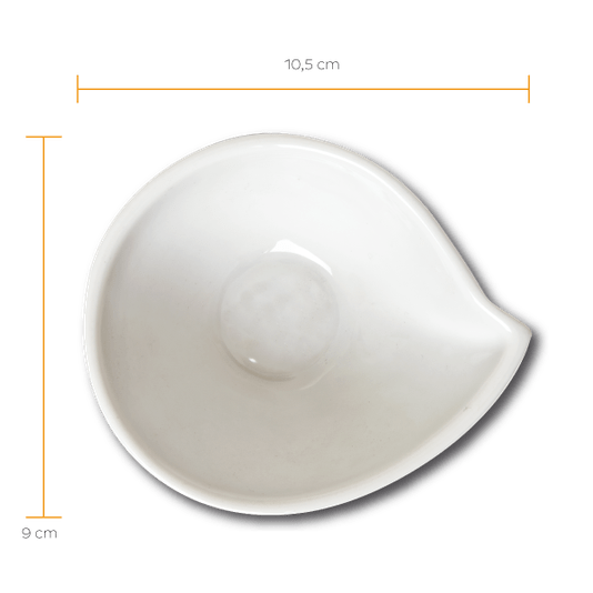 Molheira Gota 120ml Finger Food Germer Branca 10,5cm