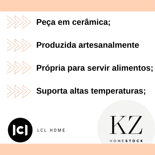 Mug em Cerâmica Jug KZ Home Stock Branco 12,3cm