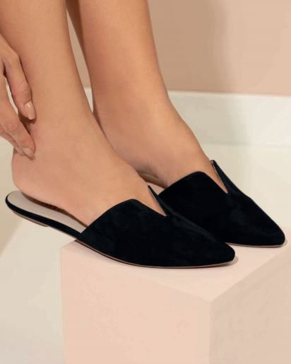 Mule Nobuck Tamanho 37 Nero Trussardi