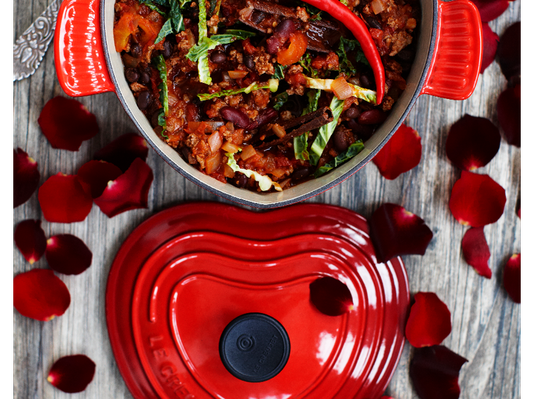 Panela Coração Le Creuset Vermelho 20 cm
