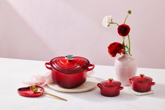 Panela Coração Signature Le Creuset Vermelho 22 cm