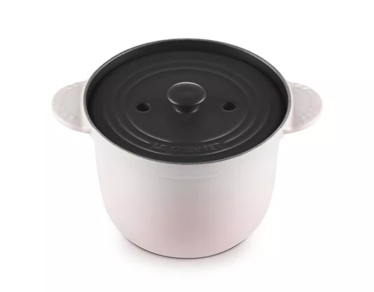 Panela de Arroz com tampa interna Le Creuset Shell Pink 18cm