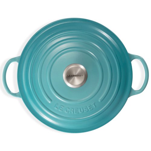 Panela Marmita Signature Le Creuset Azul Caribe 26 cm